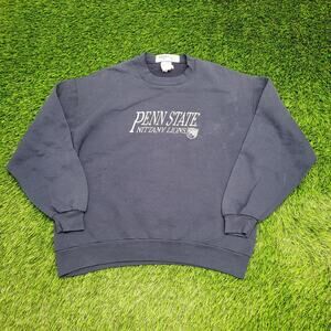 Vintage 80s Penn-State Sweatshirt M/L 22x24 Faded Crop USA Boxy